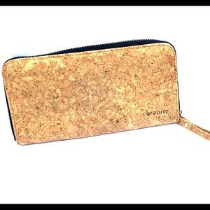 Corature cork ziparound wallet